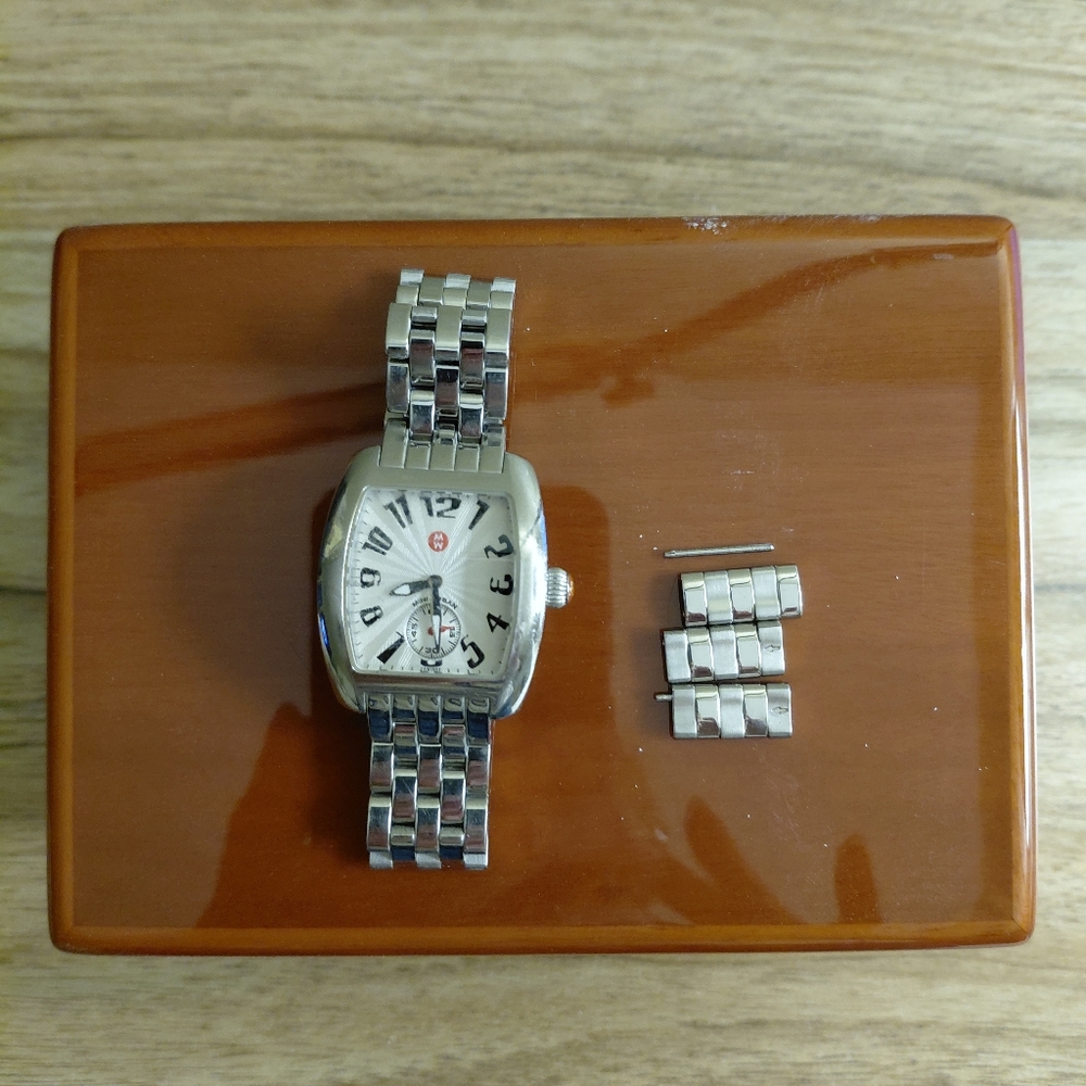 Beautiful Michele Urban Mini Stainless Steel Watch
